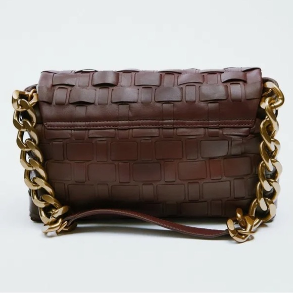 ZARA Woven shoulder - Wine color - Picture 4 of 9